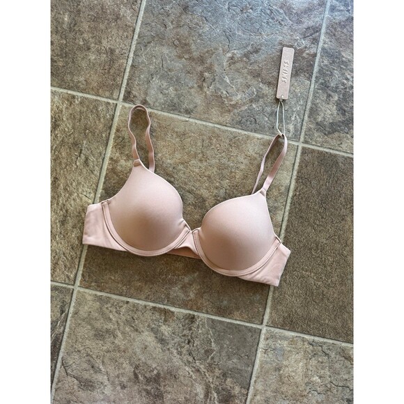 Skims Fits Everybody T-shirt Demi Bra Ochre Size 34A - Picture 2 of 6